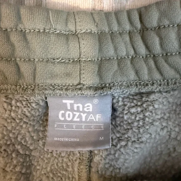 Aritzia Sage Green Crewneck Sweater and matching Shorts - Picture 2 of 3